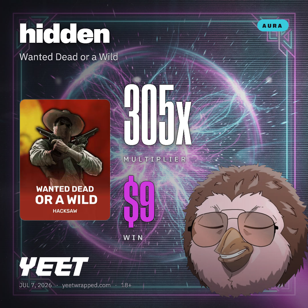 hidden hit 305.3x on Wanted Dead or a Wild
