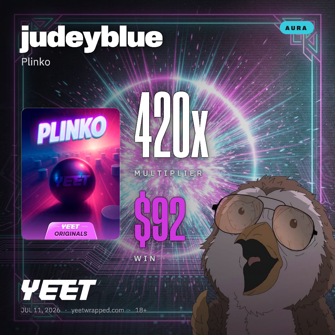 judeyblue hit 420x on Plinko