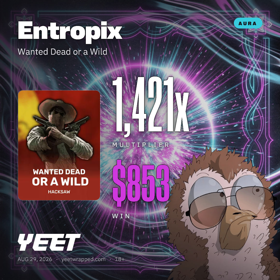 Entropix hit 1,421x on Wanted Dead or a Wild