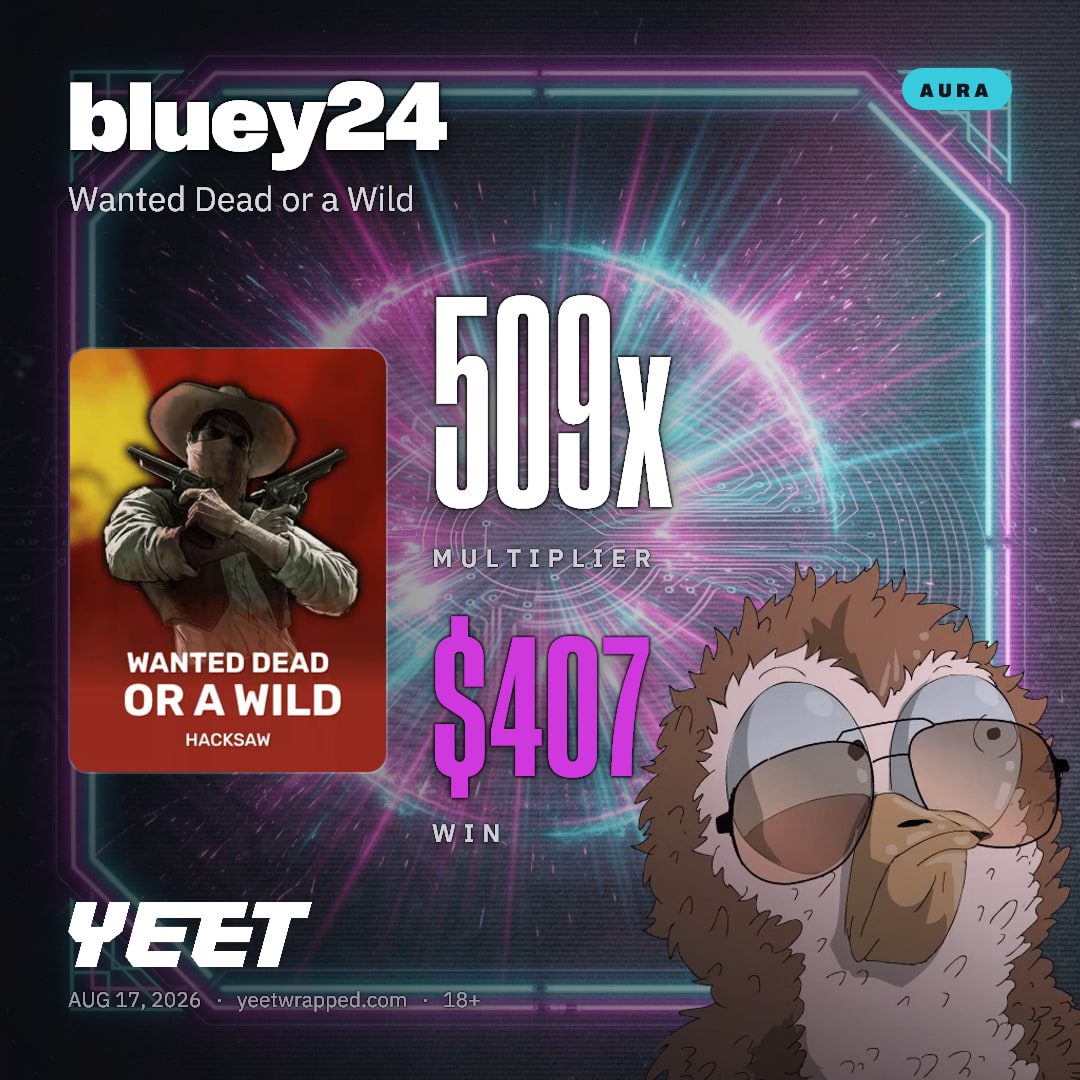 bluey24 hit 509.2x on Wanted Dead or a Wild