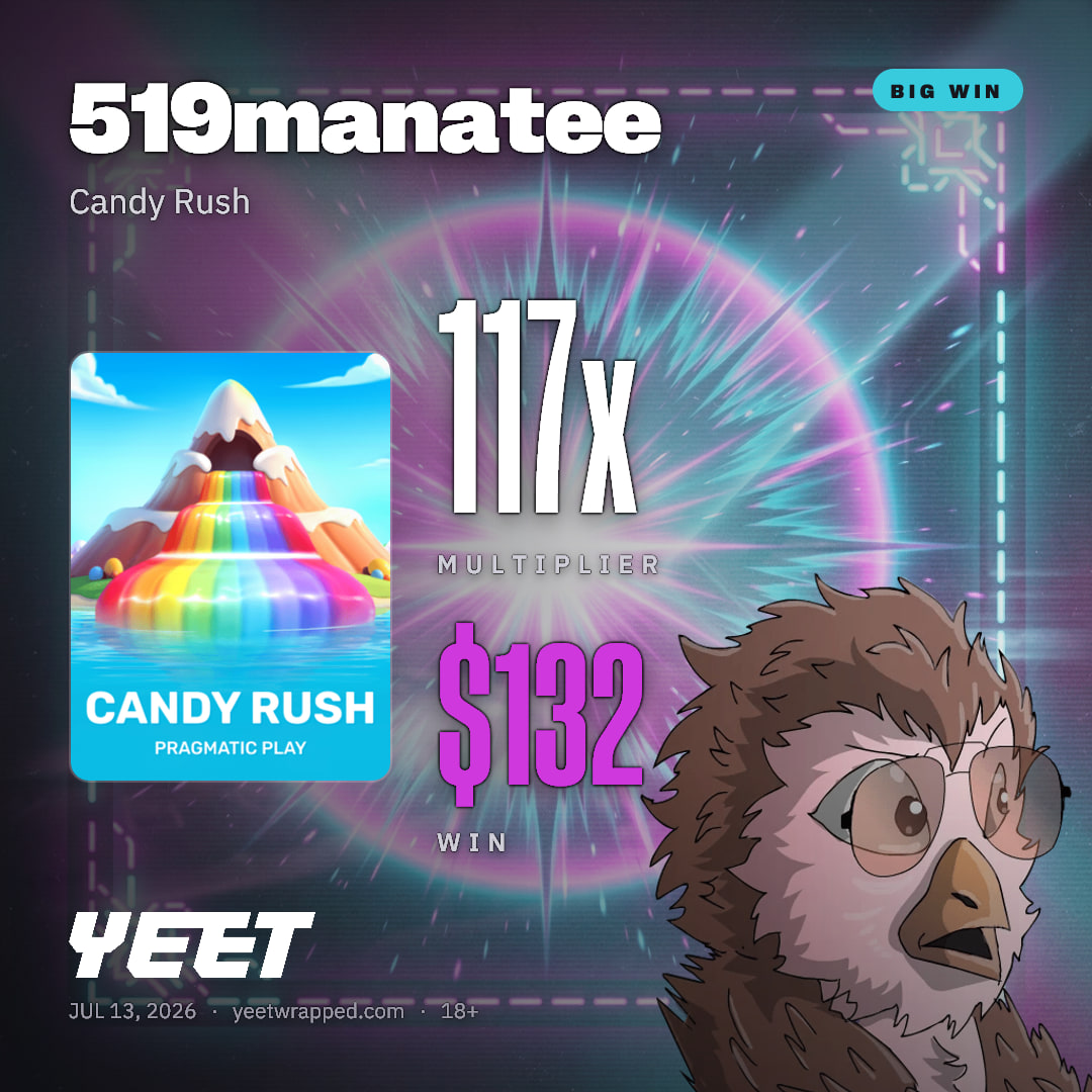 519manatee hit 116.5x on Candy Rush