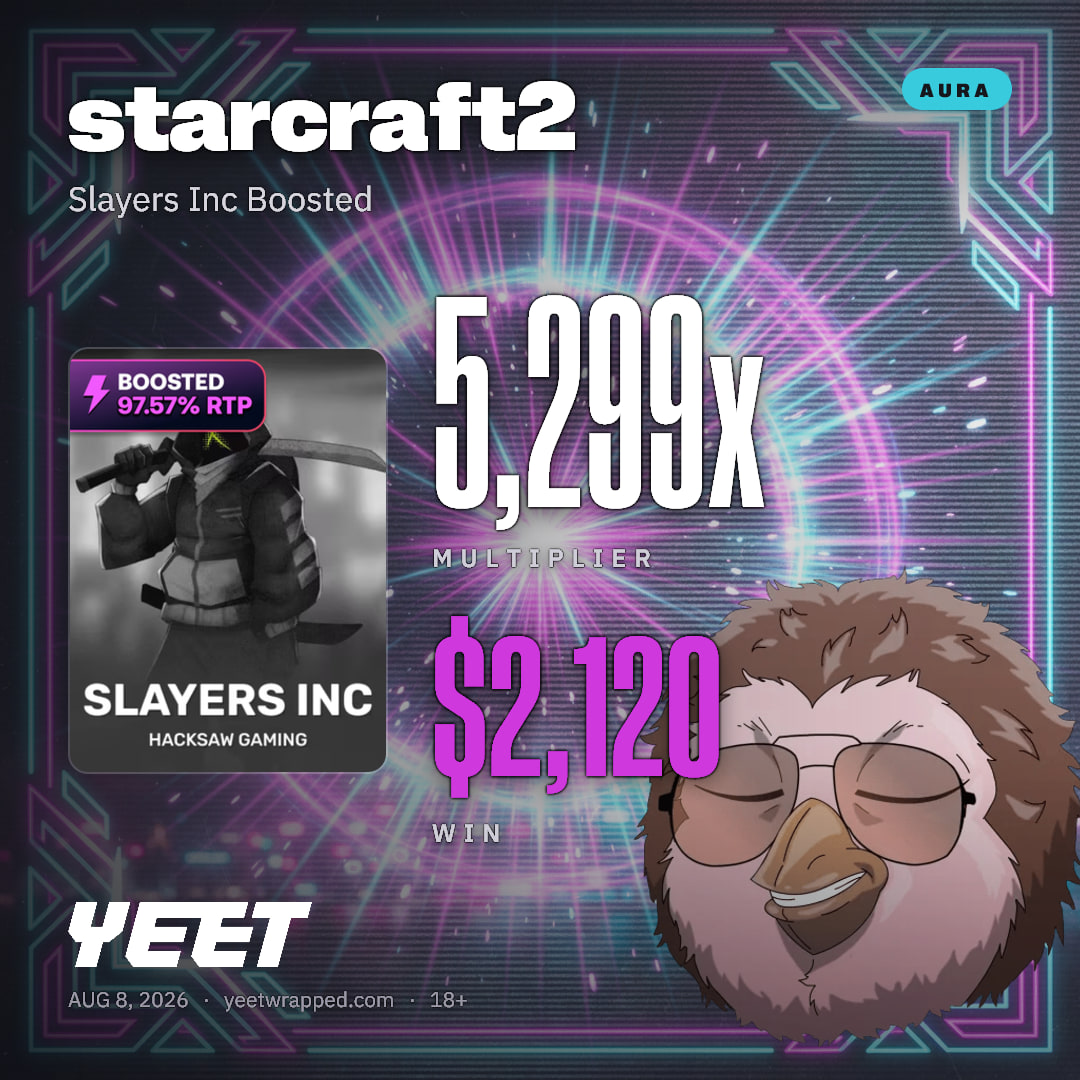 starcraft2 hit 5,299x on Slayers Inc Boosted