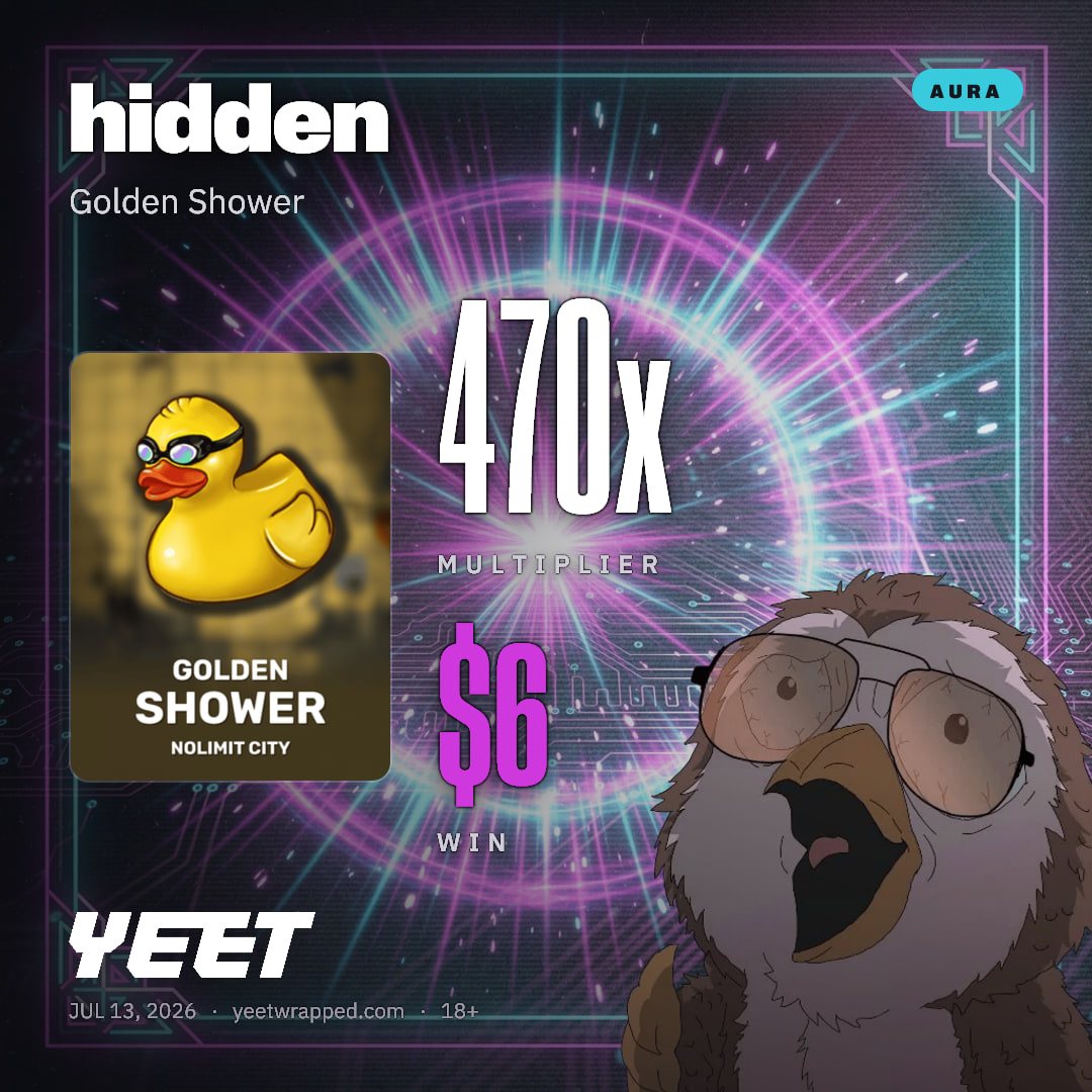 hidden hit 469.9x on Golden Shower