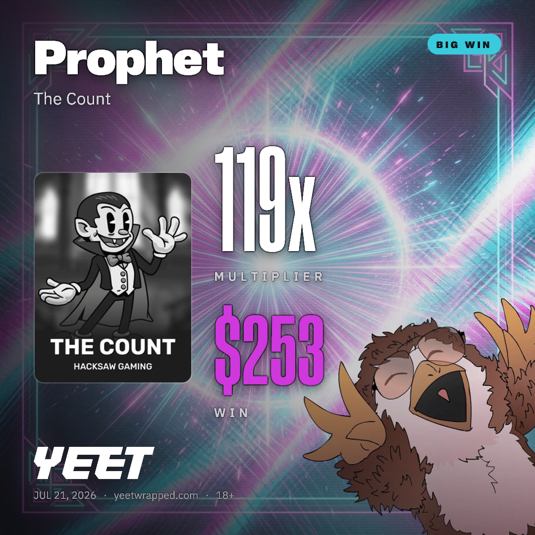 Prophet hit 119.1x on The Count
