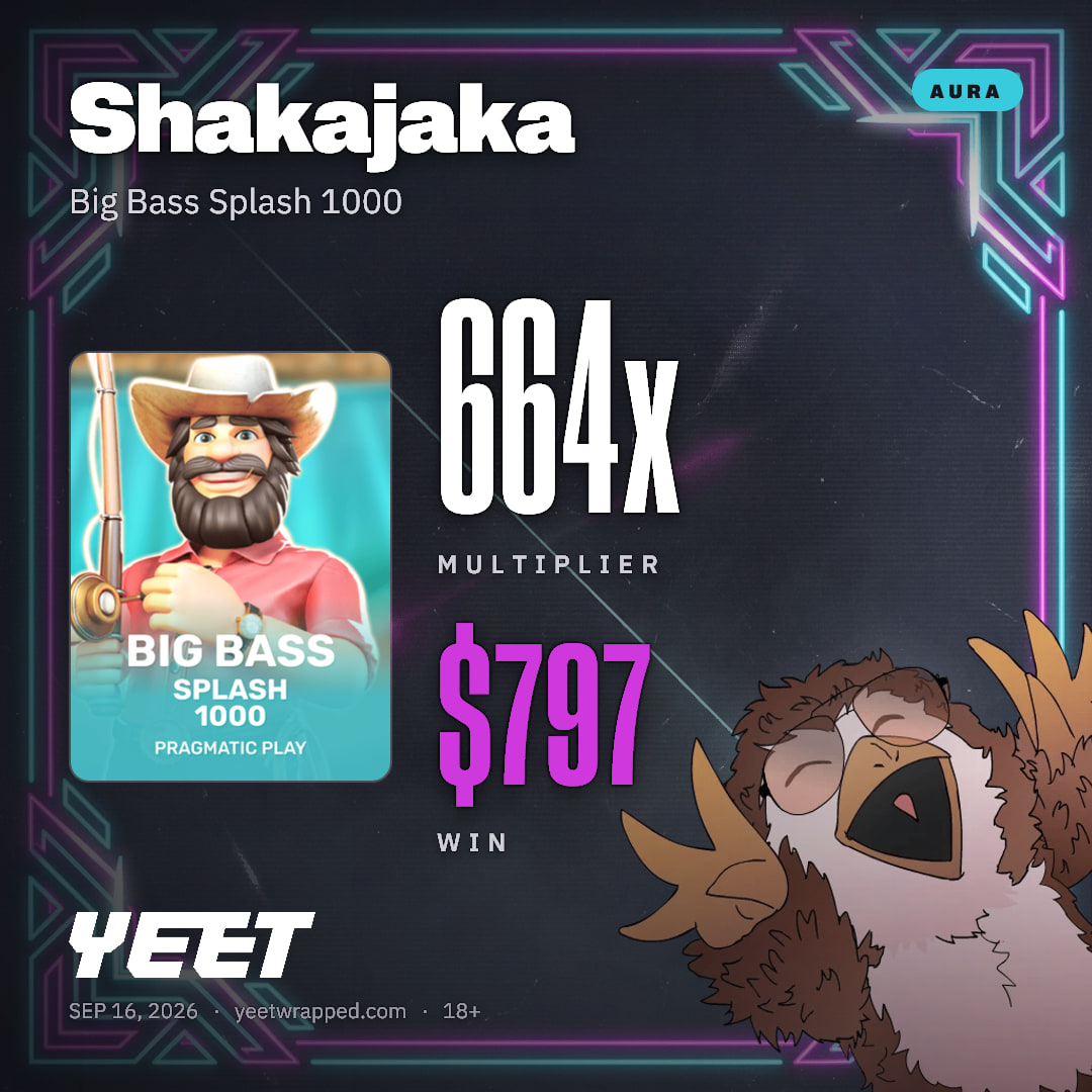 Shakajaka hit 664.3x on Big Bass Splash 1000