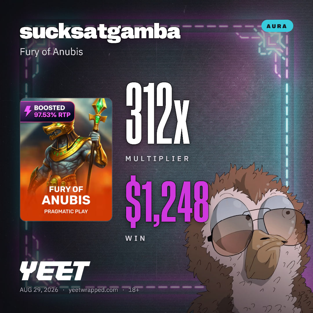 sucksatgamba hit 312x on Fury of Anubis