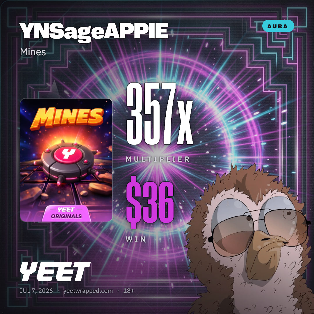 YNSageAPPIE hit 356.6x on Mines