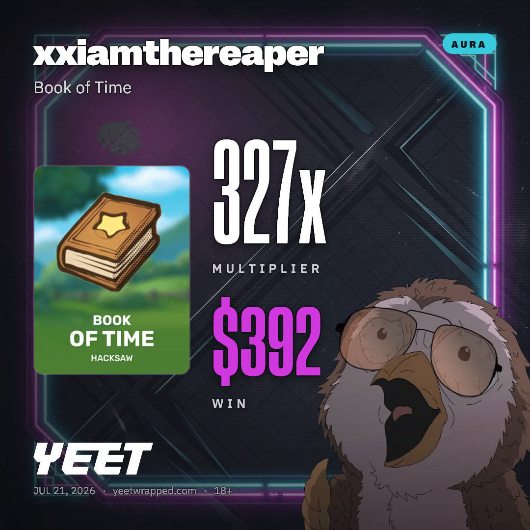 xxiamthereaper hit 326.6x on Book of Time