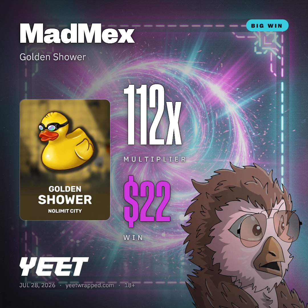 MadMex hit 111.7x on Golden Shower