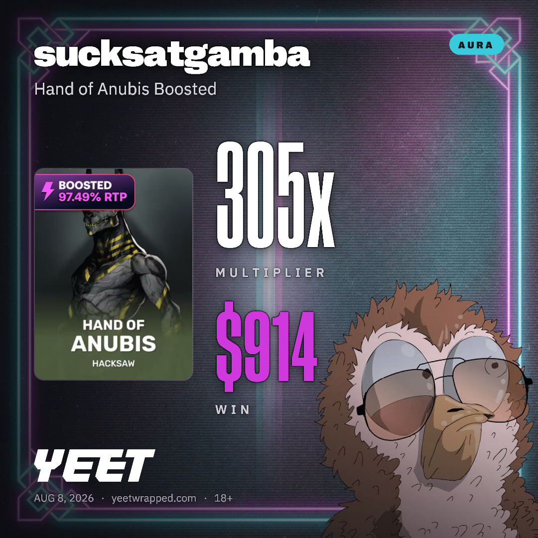 sucksatgamba hit 304.8x on Hand of Anubis Boosted