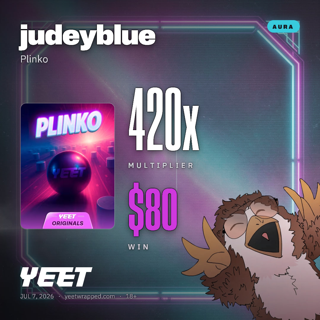 judeyblue hit 420x on Plinko