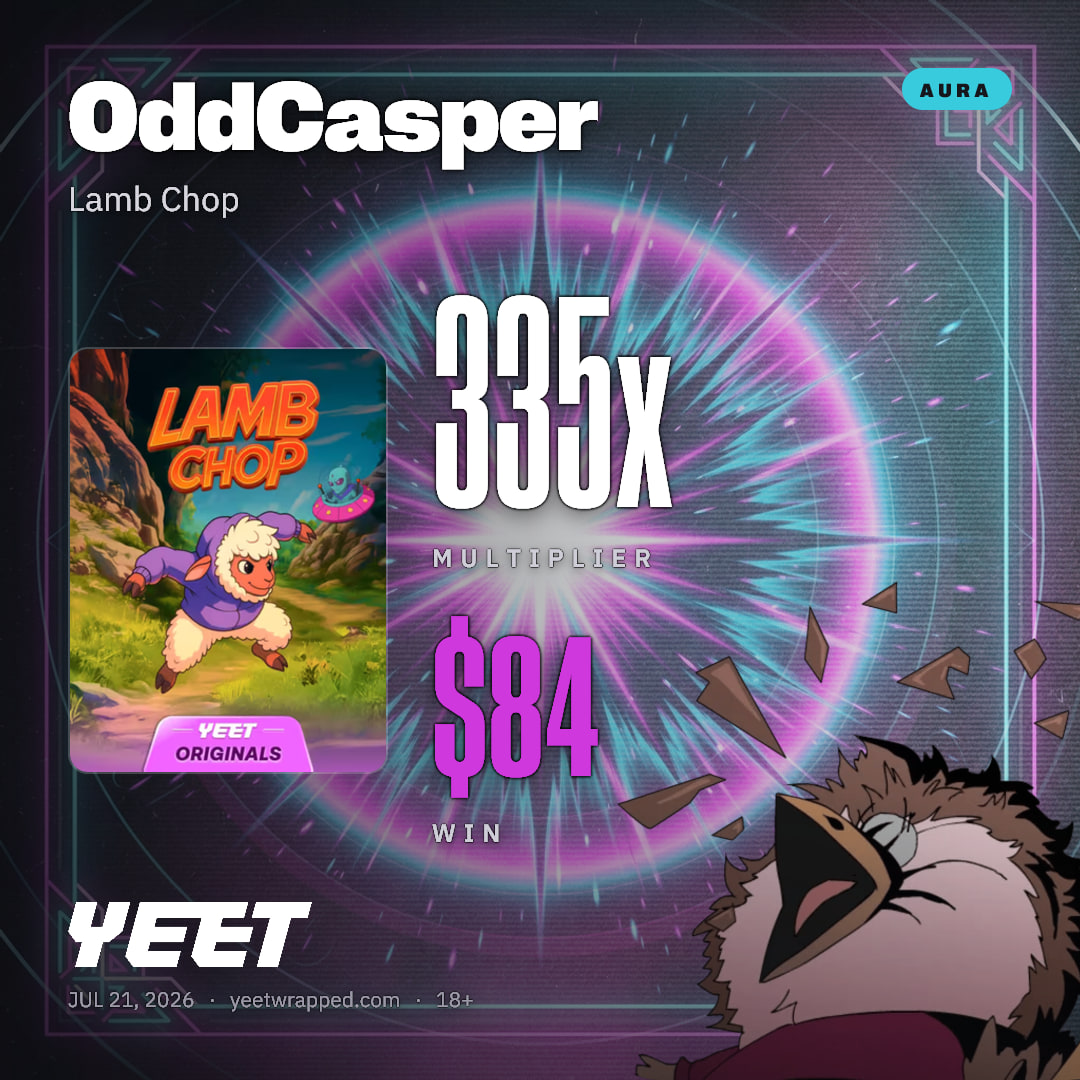 OddCasper hit 334.6x on Lamb Chop