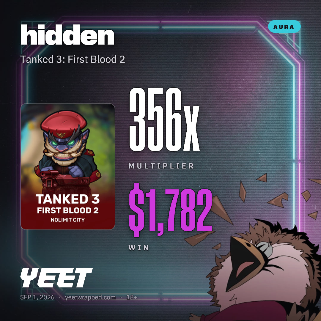 hidden hit 356.4x on Tanked 3: First Blood 2