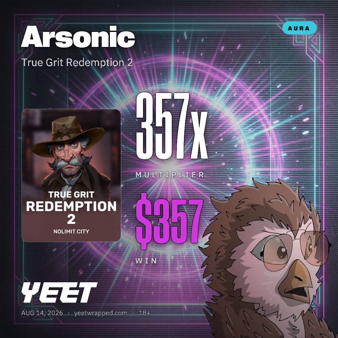 Arsonic hit 357x on True Grit Redemption 2