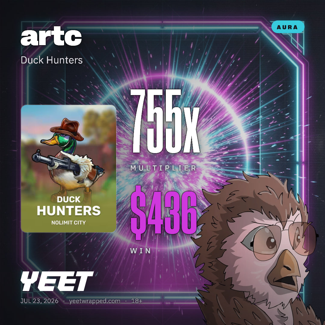 artc hit 754.6x on Duck Hunters