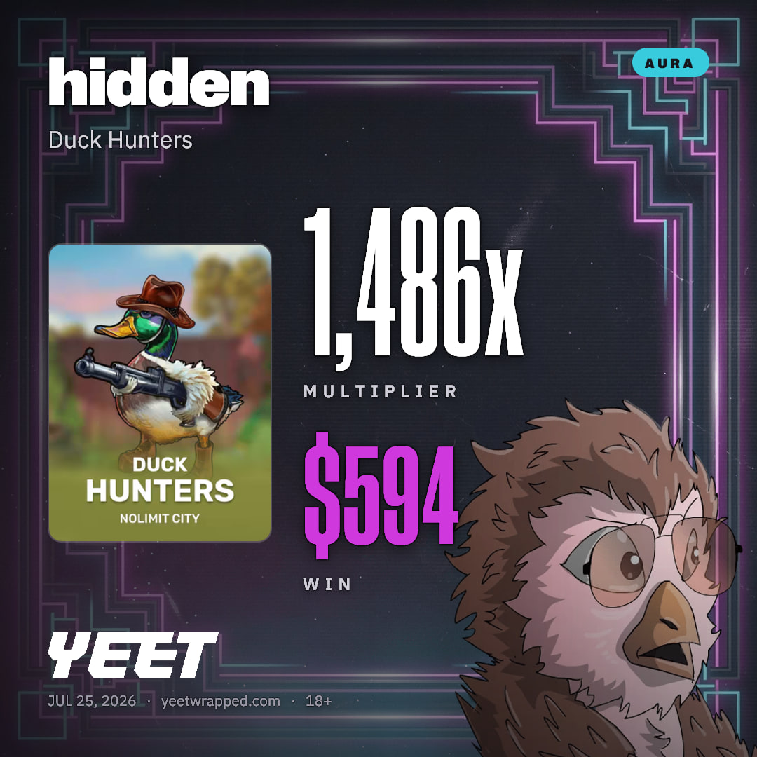 hidden hit 1,486x on Duck Hunters