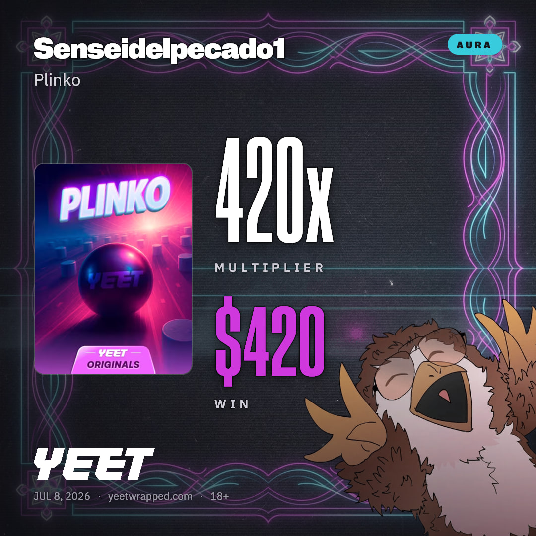 Senseidelpecado1 hit 420x on Plinko