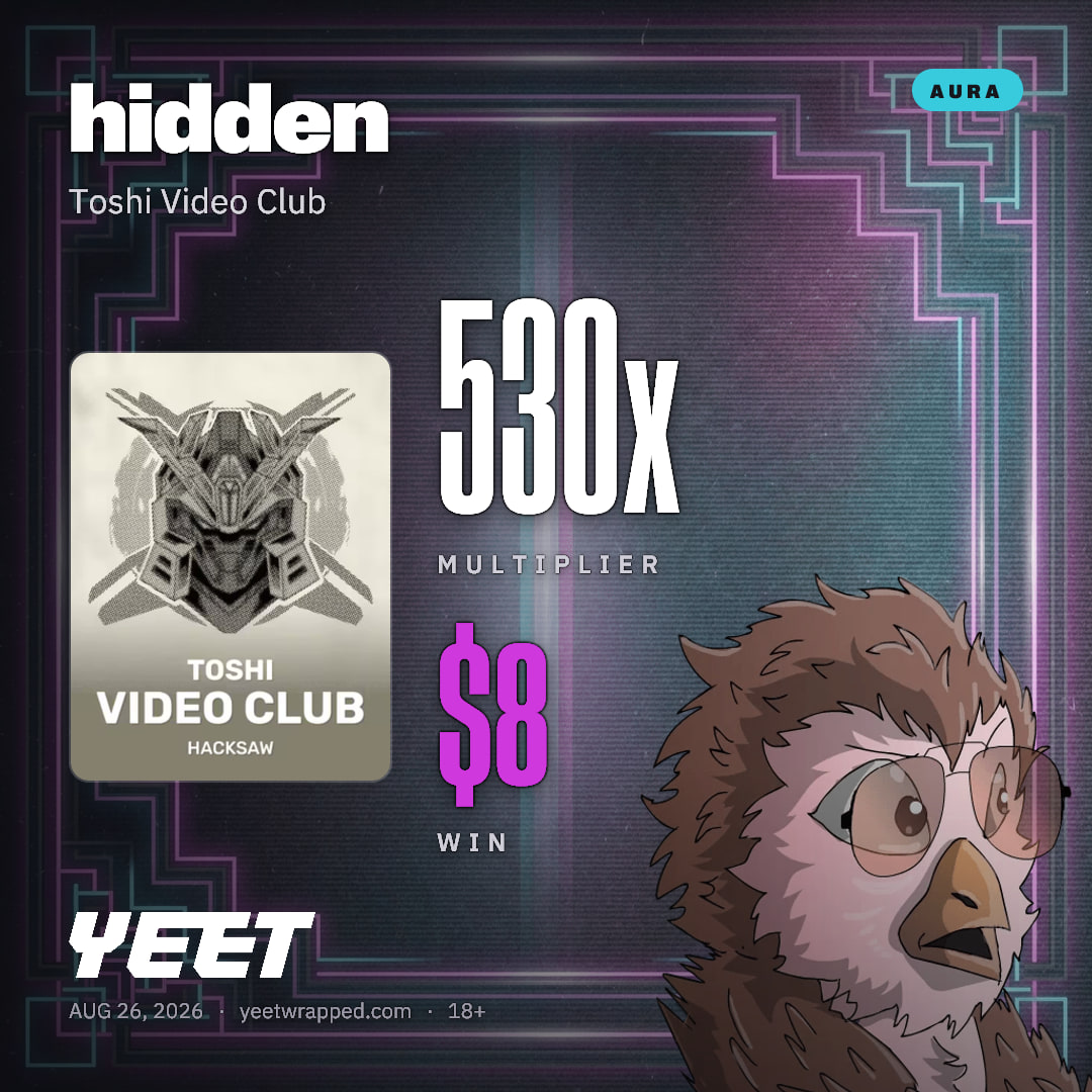 hidden hit 530.1x on Toshi Video Club