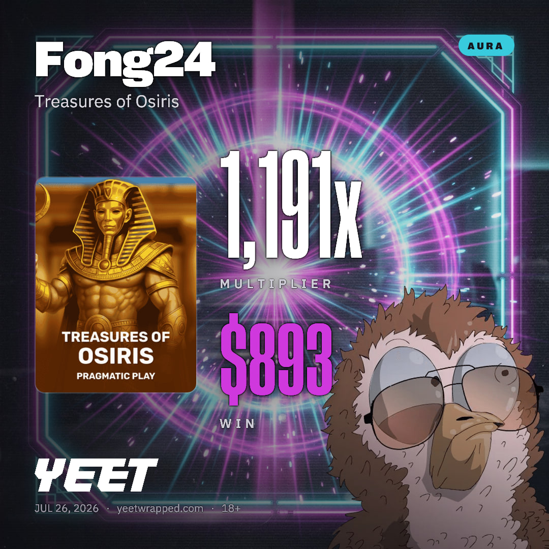 Fong24 hit 1,191x on Treasures of Osiris