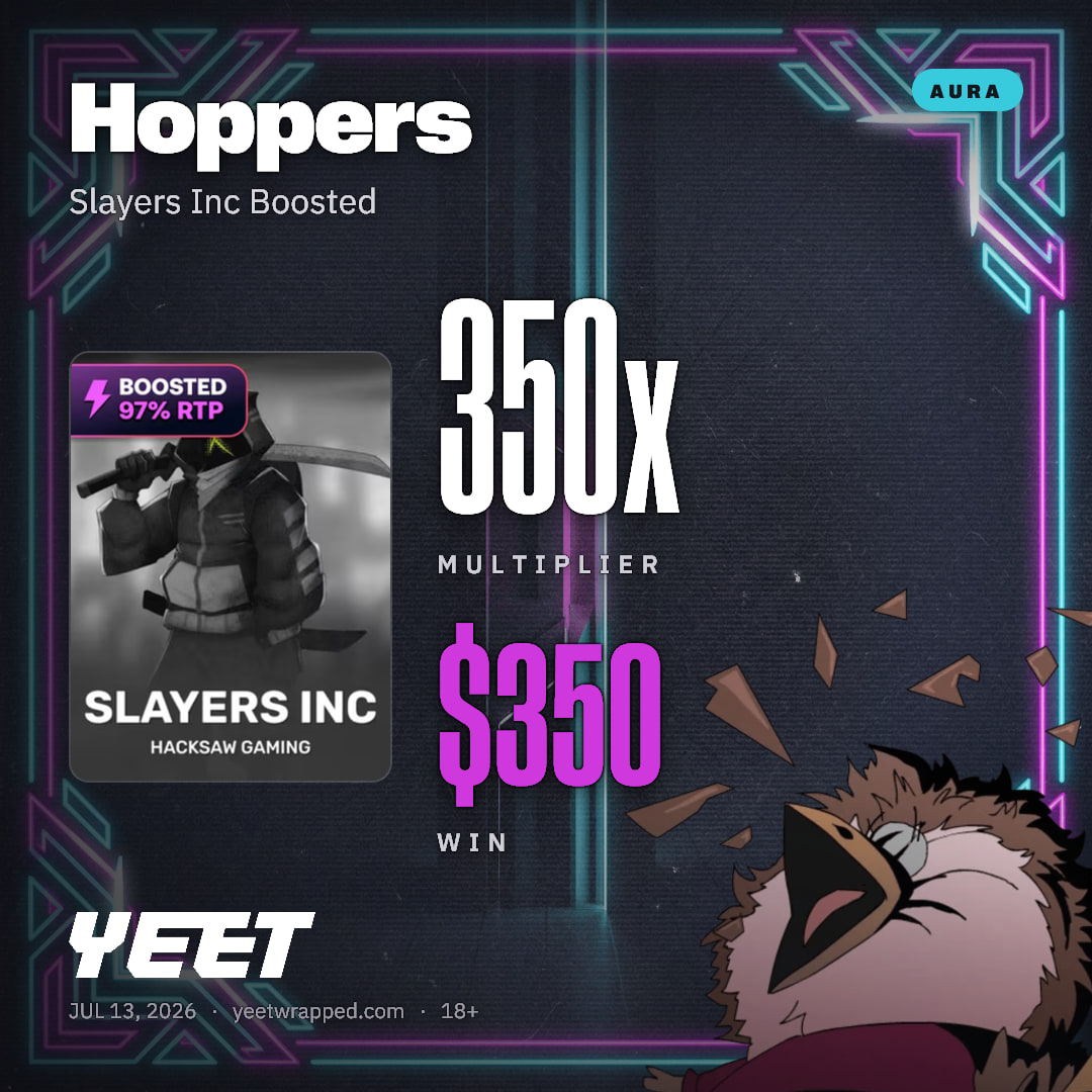 Hoppers hit 349.8x on Slayers Inc Boosted