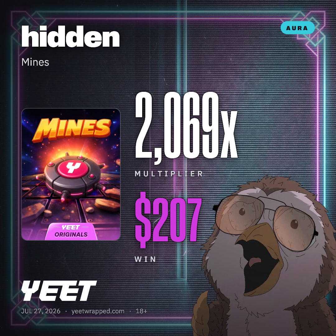 hidden hit 2,069x on Mines