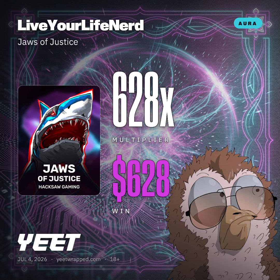 LiveYourLifeNerd hit 628.2x on Jaws of Justice