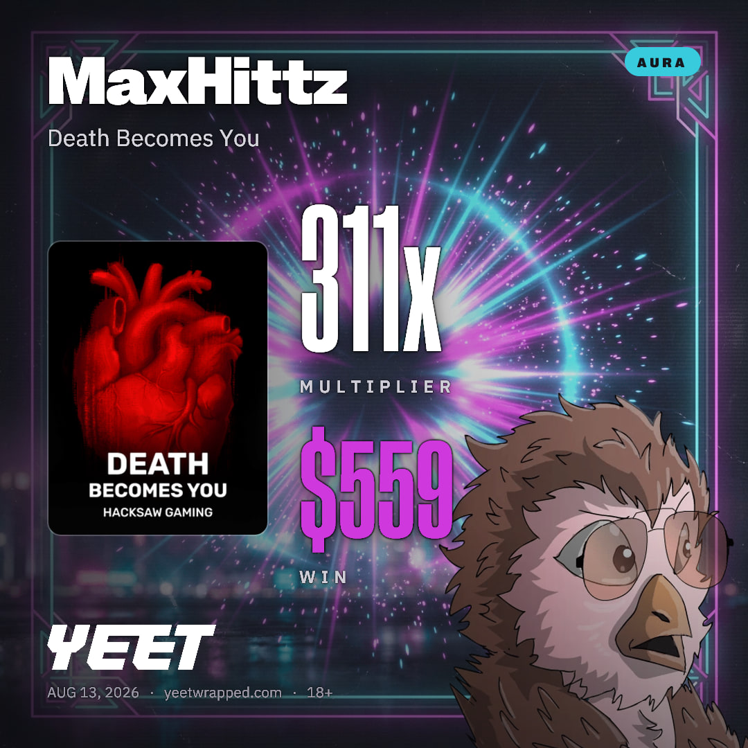 MaxHittz hit 310.6x on Death Becomes You
