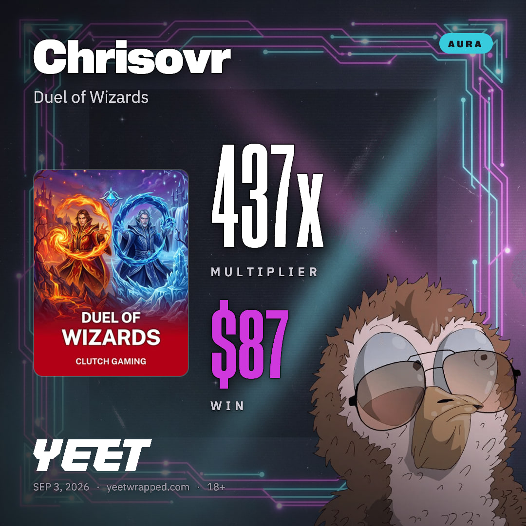 Chrisovr hit 436.9x on Duel of Wizards