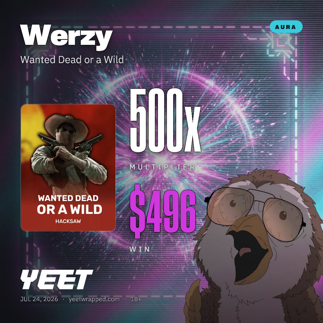 Werzy hit 499.7x on Wanted Dead or a Wild