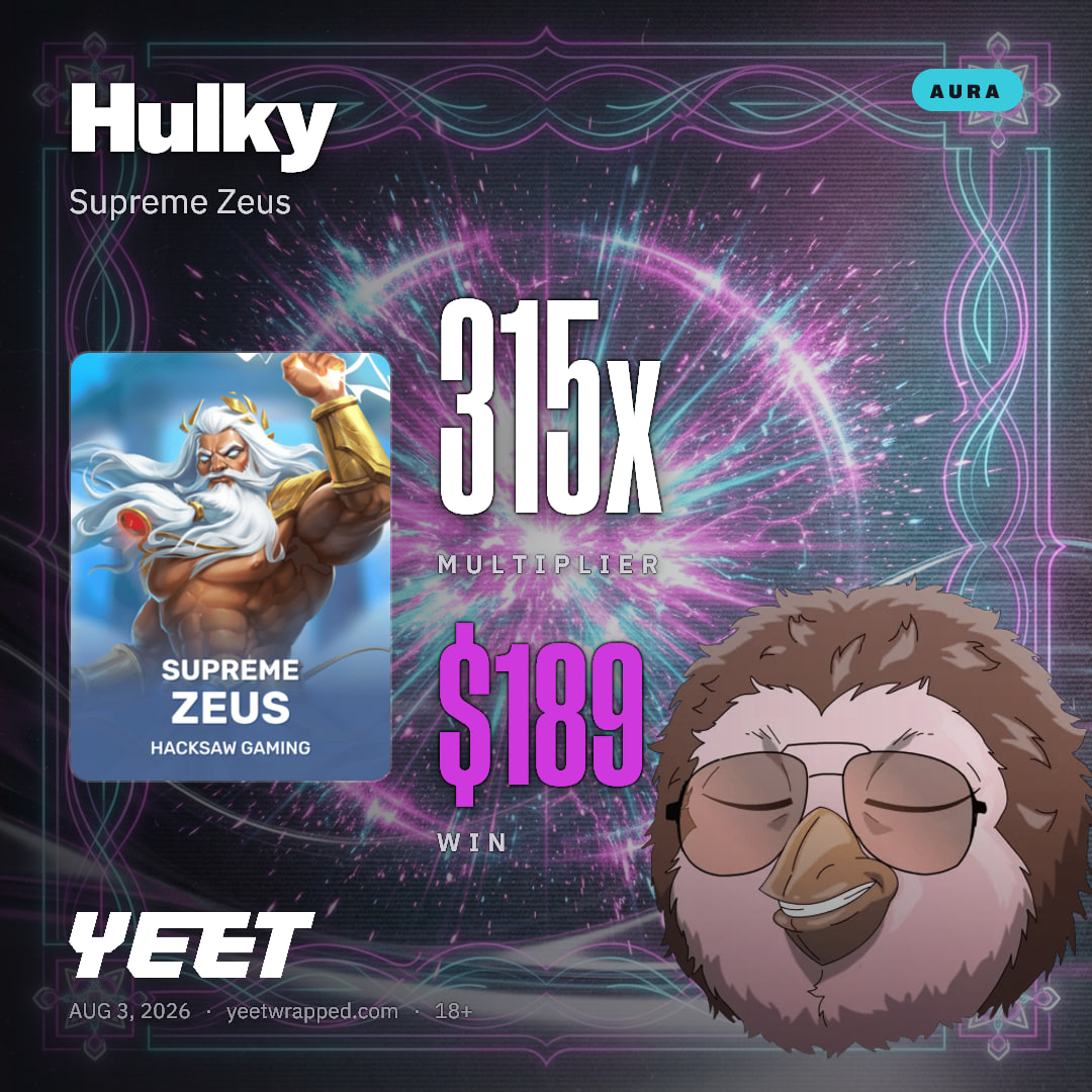 Hulky hit 314.7x on Supreme Zeus