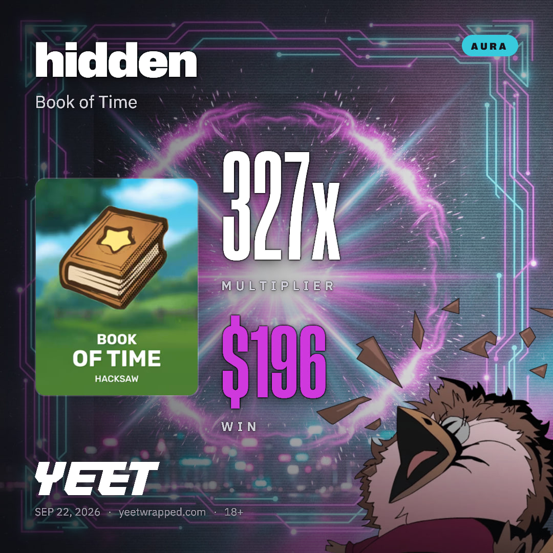 hidden hit 327.4x on Book of Time