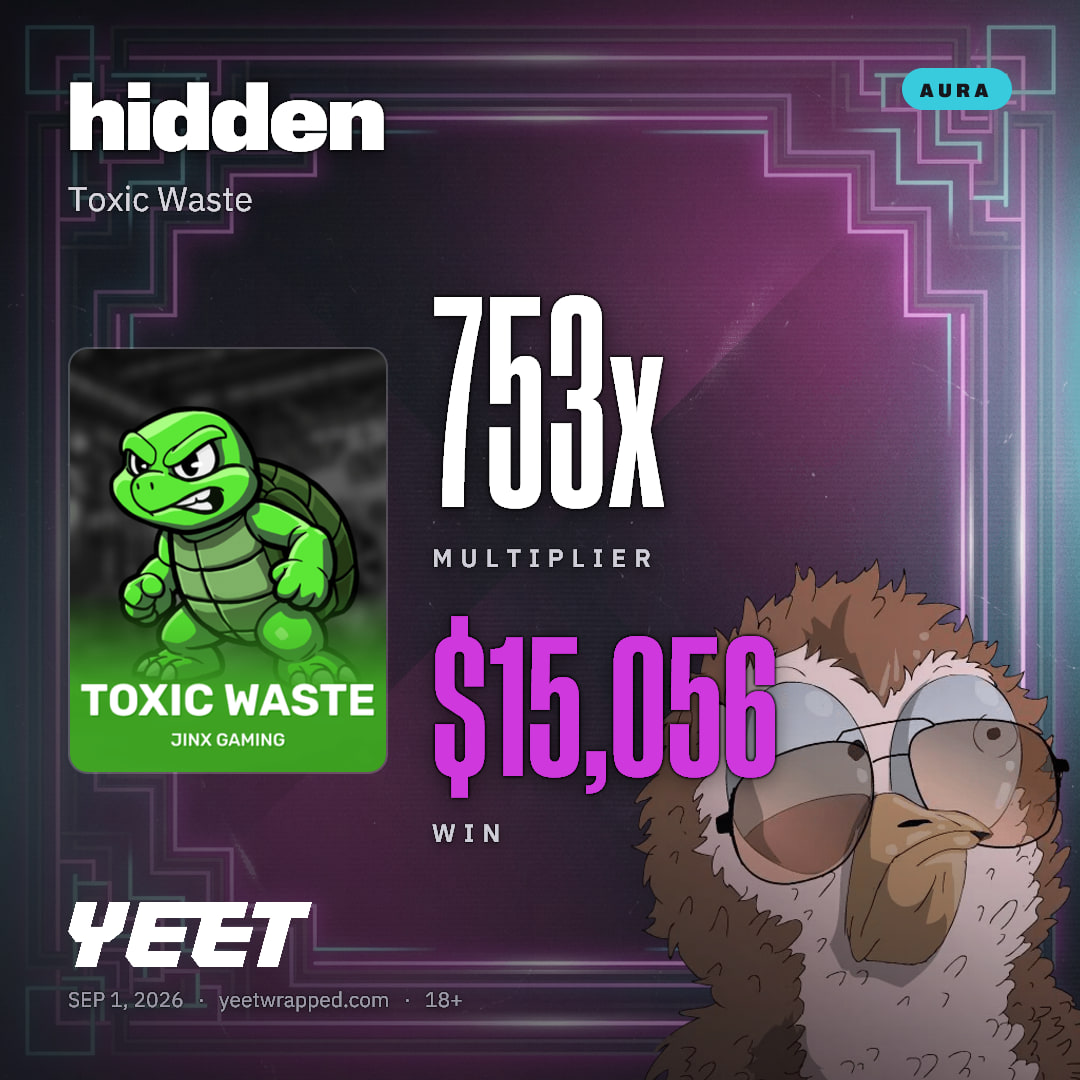 hidden hit 752.8x on Toxic Waste