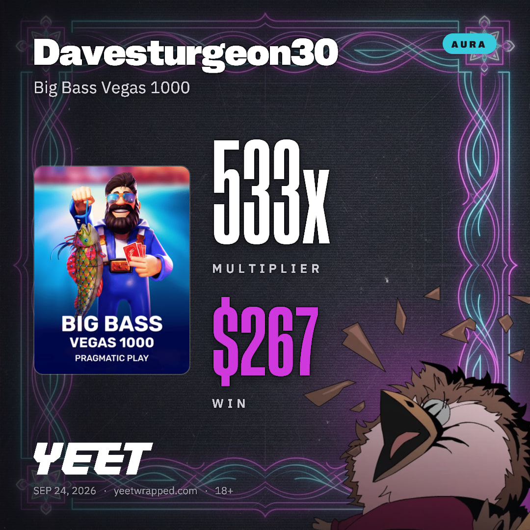 Davesturgeon30 hit 533x on Big Bass Vegas 1000