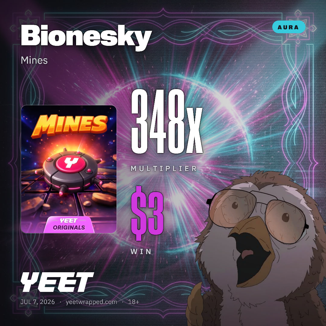 Bionesky hit 347.6x on Mines