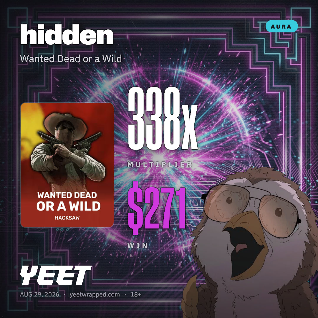 hidden hit 338.2x on Wanted Dead or a Wild
