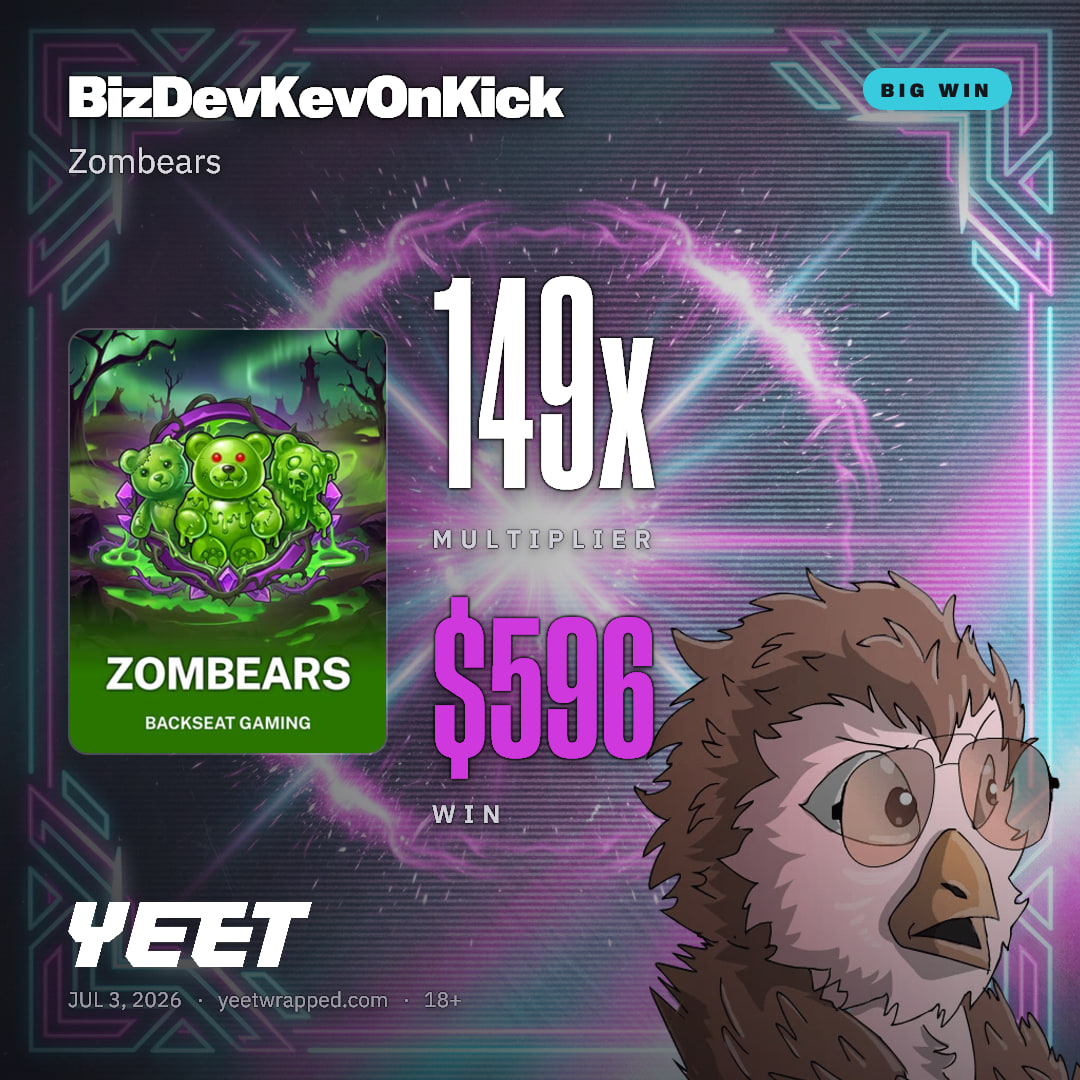 BizDevKevOnKick hit 149.1x on Zombears