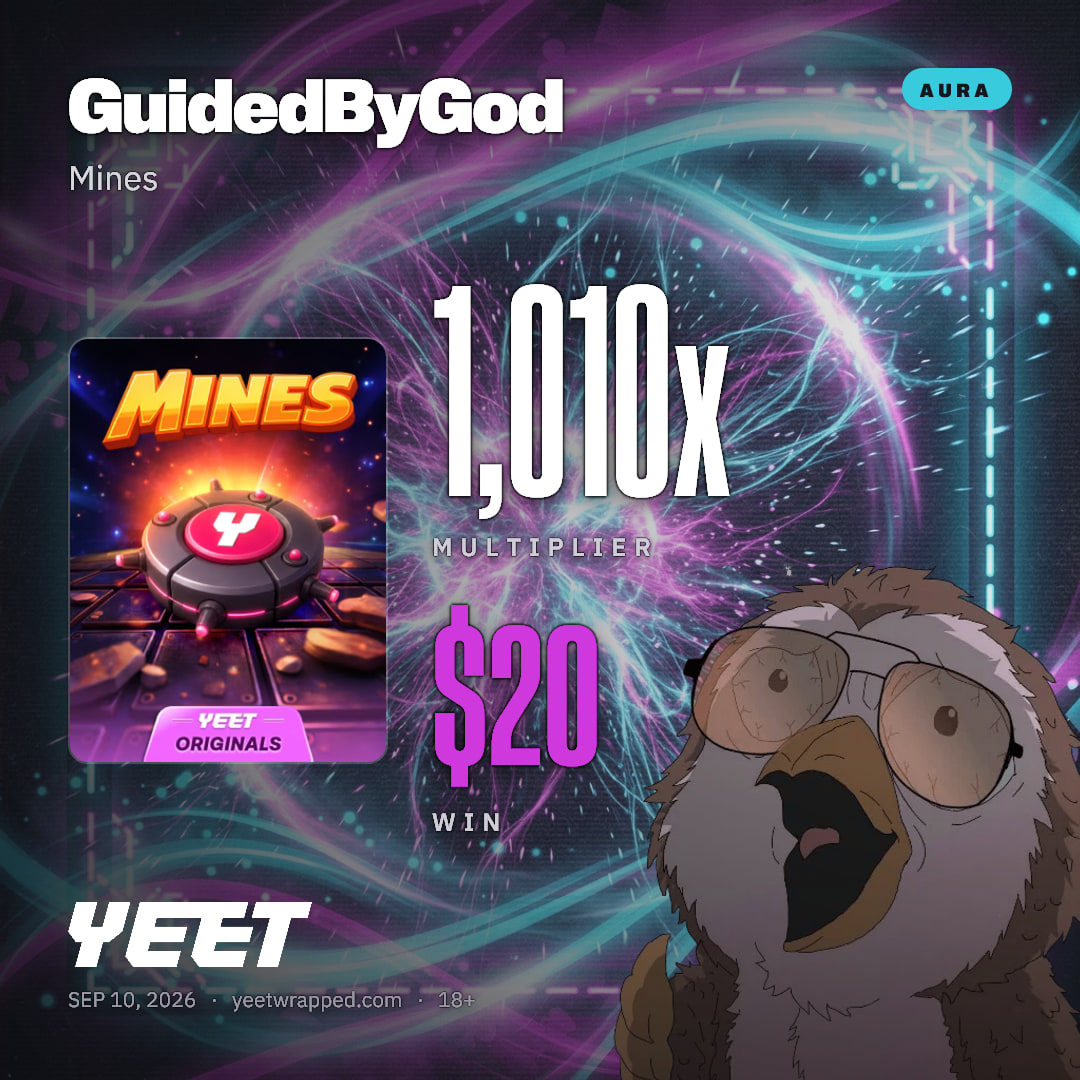 GuidedByGod hit 1,010x on Mines