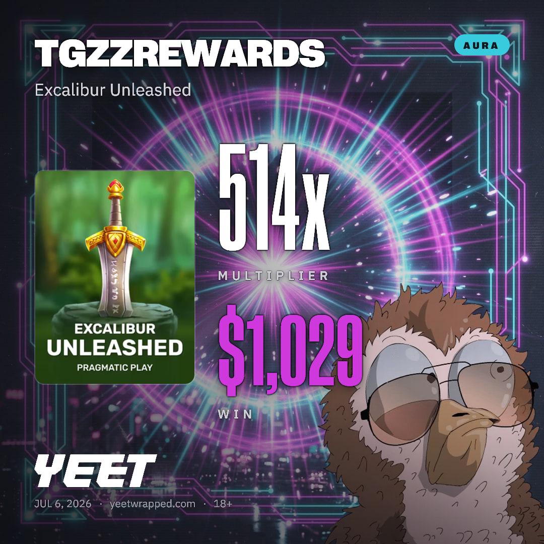 TGZZREWARDS hit 514.5x on Excalibur Unleashed