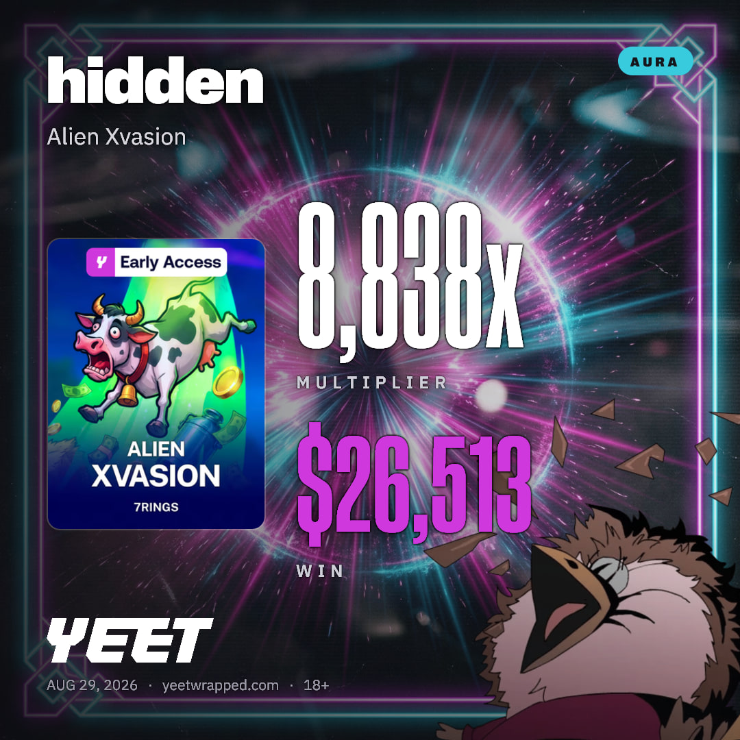 hidden hit 8,838x on Alien Xvasion
