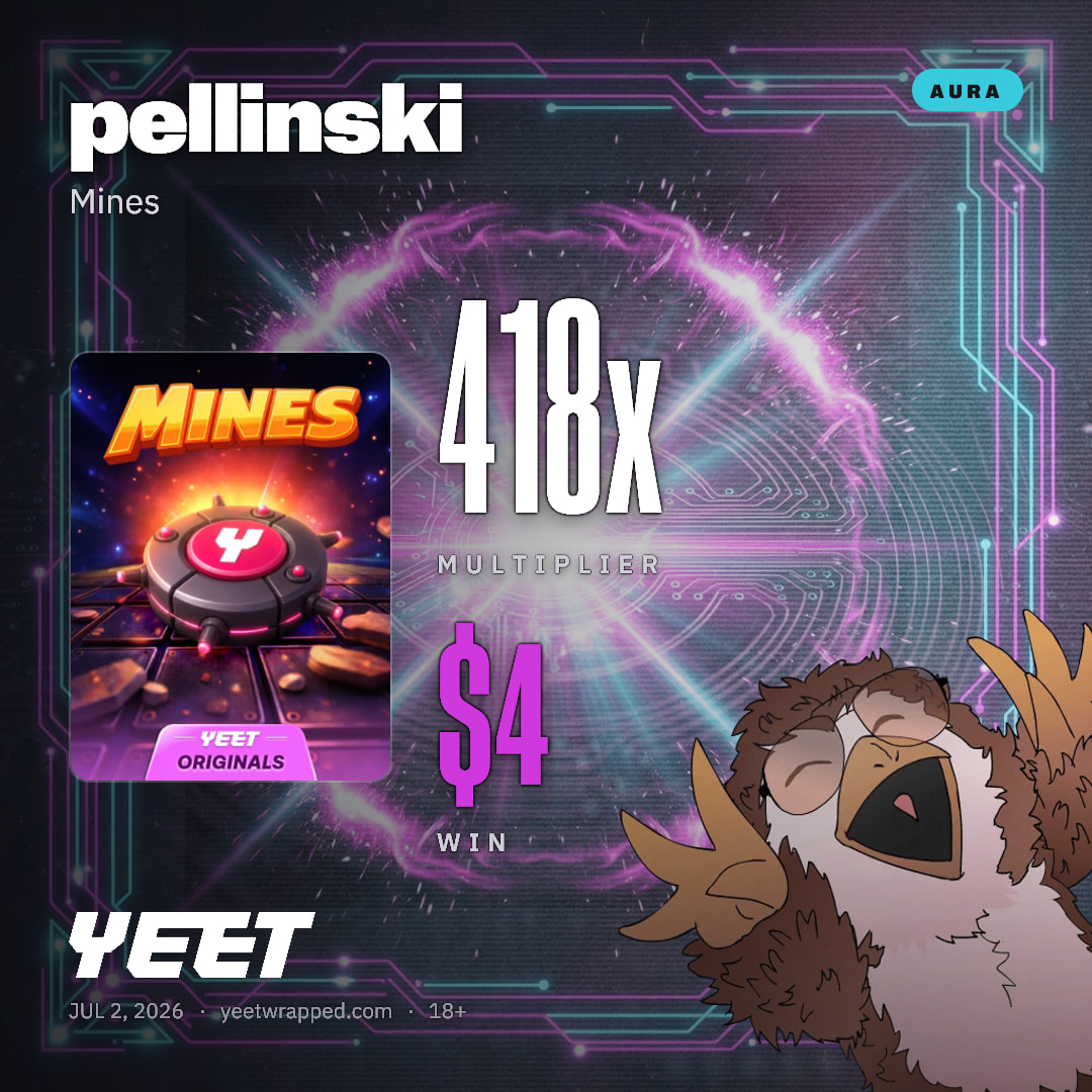 pellinski hit 417.8x on Mines