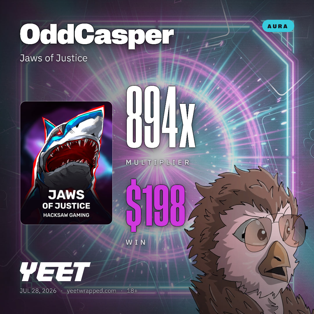 OddCasper hit 894.1x on Jaws of Justice