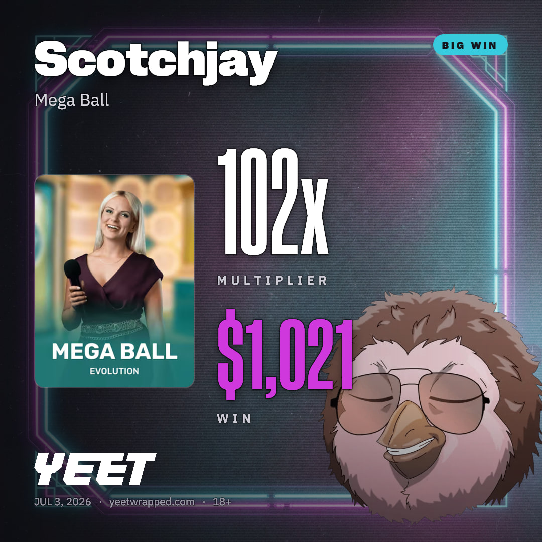 Scotchjay hit 102.1x on Mega Ball