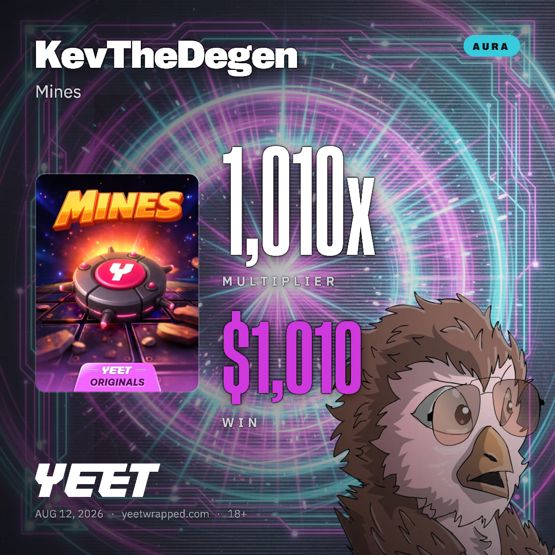 KevTheDegen hit 1,010x on Mines