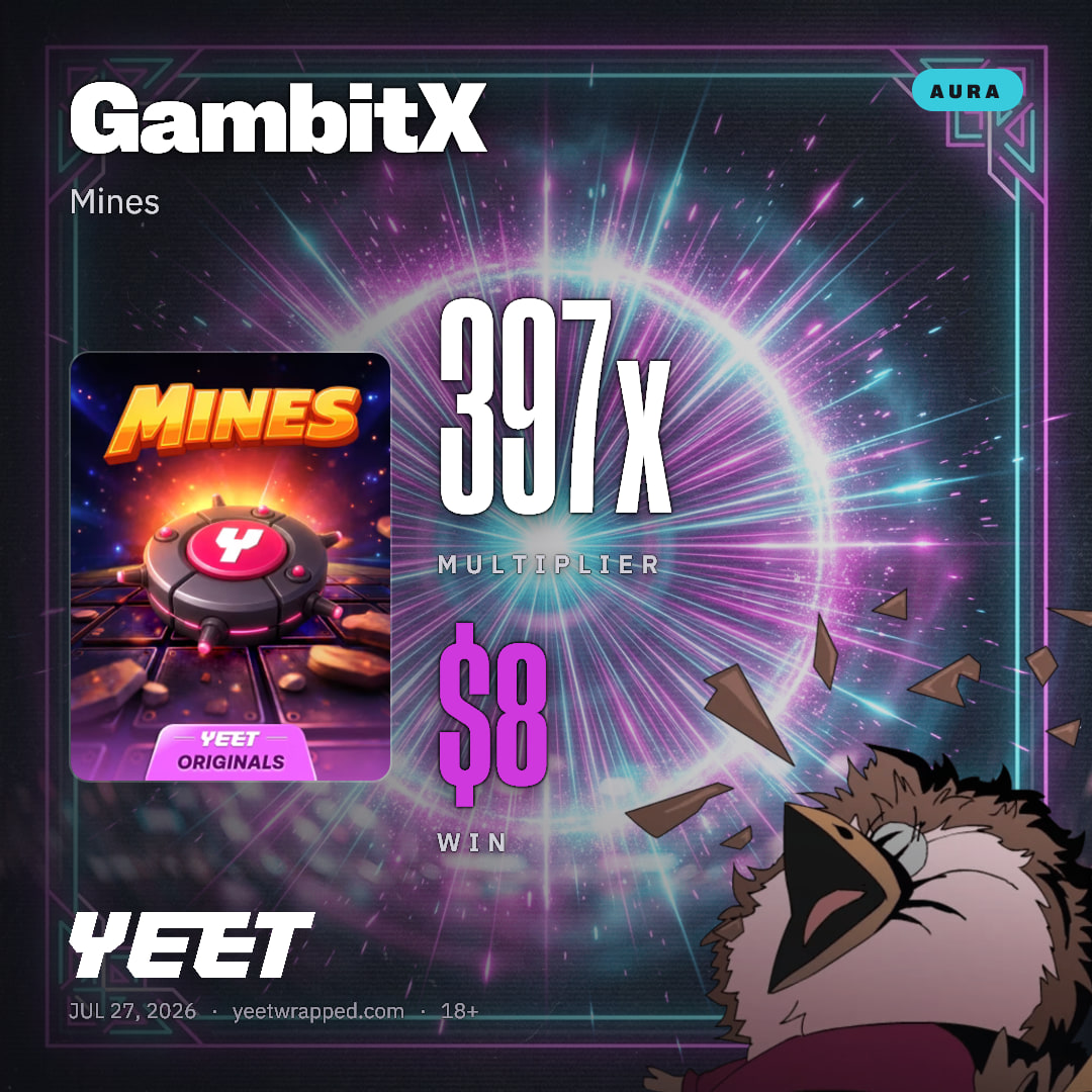 GambitX hit 396.9x on Mines