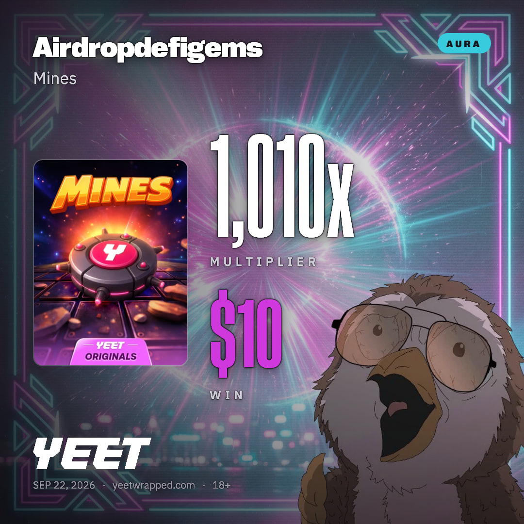 Airdropdefigems hit 1,010x on Mines