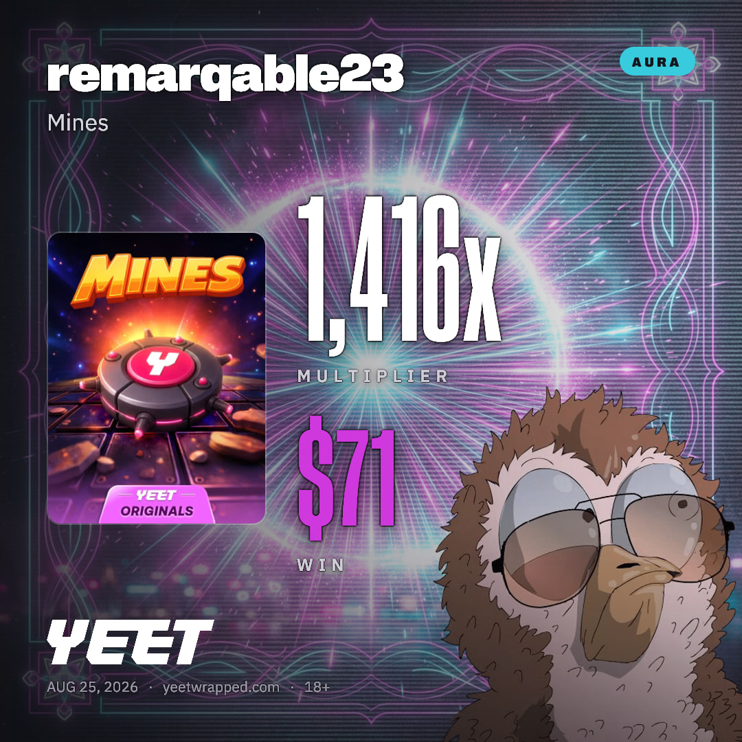 remarqable23 hit 1,416x on Mines