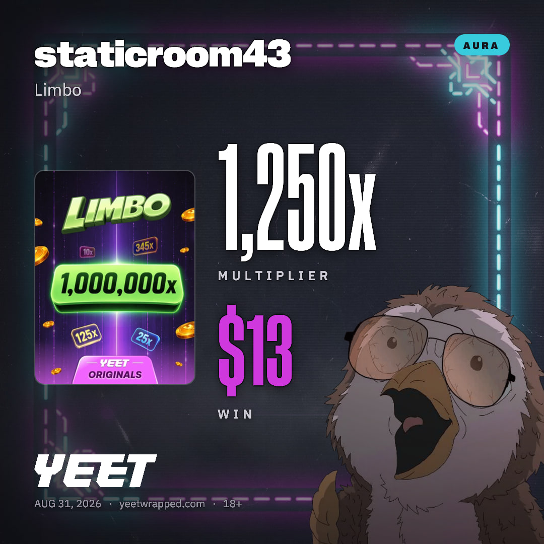 staticroom43 hit 1,250x on Limbo