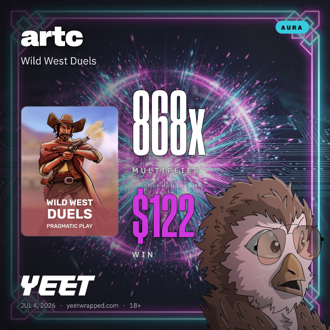 artc hit 867.6x on Wild West Duels