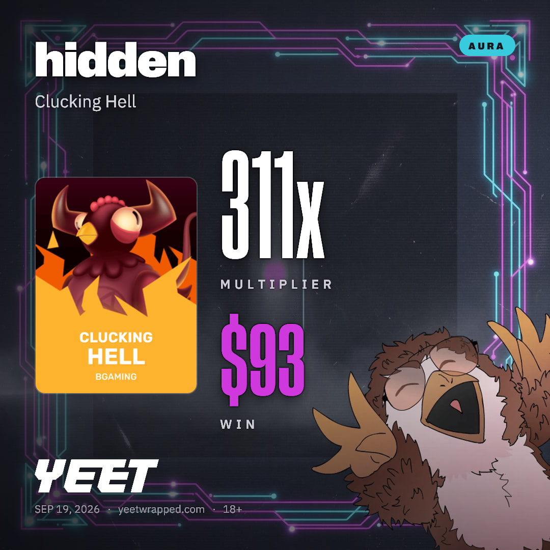 hidden hit 311.1x on Clucking Hell
