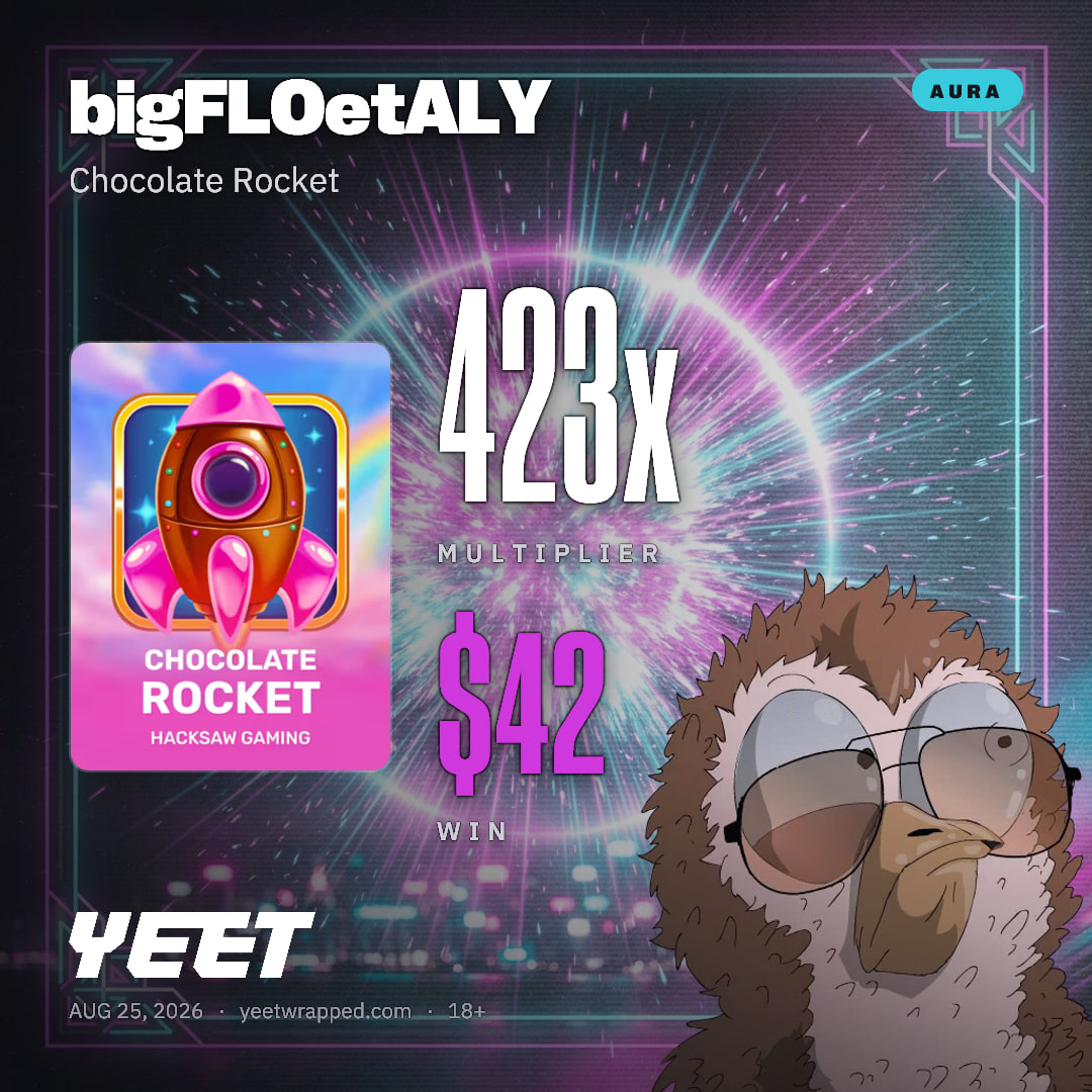 bigFLOetALY hit 422.8x on Chocolate Rocket